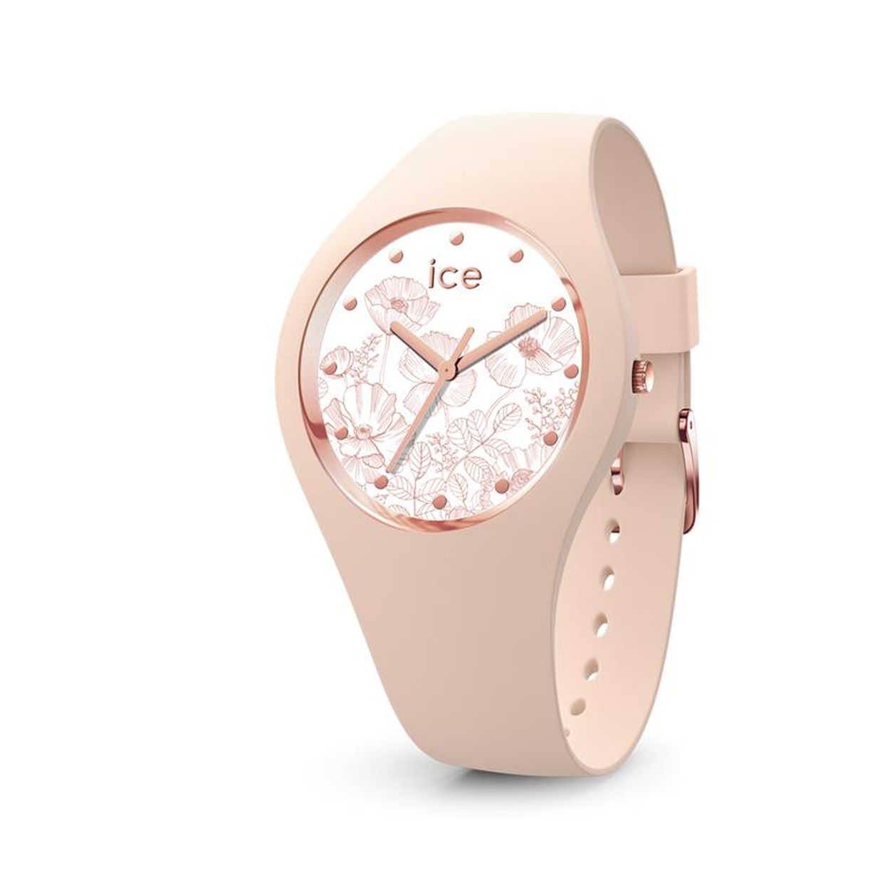 Ice-Watch ICE flower - IW016670  Dit dameshorloge komt uit de ICE flower collectie. Het horloge heeft een diameter van 40 mm en is voorzien van mineraalglas.  HET MERK Ice-Watch bestaat al sinds 2007 en heeft als motto "Change. You can". De horloges worden in verschillende kleuren - van transparant tot fluorescerend - uitgevoerd. Dit zorgt ervoor dat er een Ice-Watch is voor elke smaak, stijl en elke look waardoor je zo vaak van Ice-Watch kunt wisselen zoals je wilt.  SPECIFICATIES - Mineraal glas - Ronde kastvorm � 40 mm - Roze horlogekast - Witte wijzerplaat met print  - Roze siliconen horlogeband - 10 ATM (Zwemmen en snorkelen)