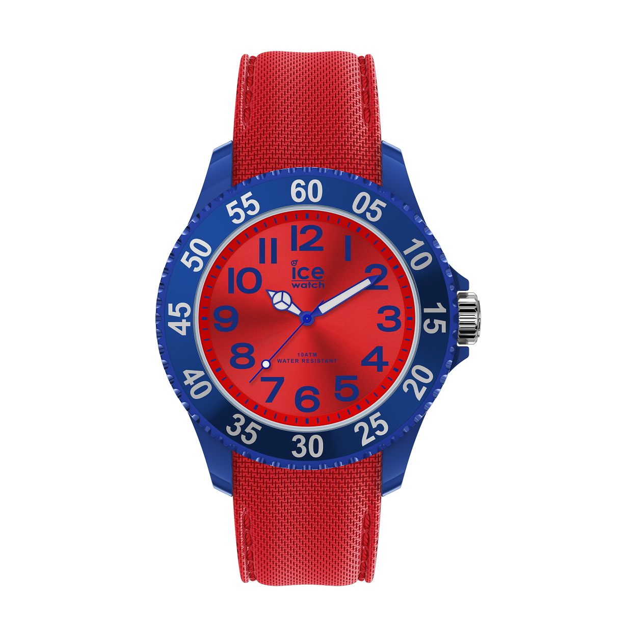 Ice-Watch ICE Cartoon kinderhorloge
Dit kleurrijke kinderhorloge van Ice-Watch heeft een zachte rode siliconen band, blauwe horlogekast en een rode wijzerplaat. Op de wijzerplaat bevinden zich witte wijzers die licht geven in het donker. De horlogekast heeft een afmeting van 35 mm. Dit kinderhorloge van Ice-Watch is ideaal voor kinderen om mee te kunnen zwemmen.

HET MERK
Ice-Watch bestaat al sinds 2007 en heeft als motto "Change. You can". De horloges worden in verschillende kleuren - van transparant tot fluorescerend - uitgevoerd. Dit zorgt ervoor dat er een Ice-Watch is voor elke smaak, stijl en elke look waardoor je zo vaak van Ice-Watch kunt wisselen zoals je wilt.

SPECIFICATIES
- Mineraal glas
- Ronde kastvorm � 35 mm
- Blauwe horlogekast
- Rode wijzerplaat
- Rode siliconen horlogeband
- Lichtgevende wijzers
- 10 ATM (Zwemmen en snorkelen)
