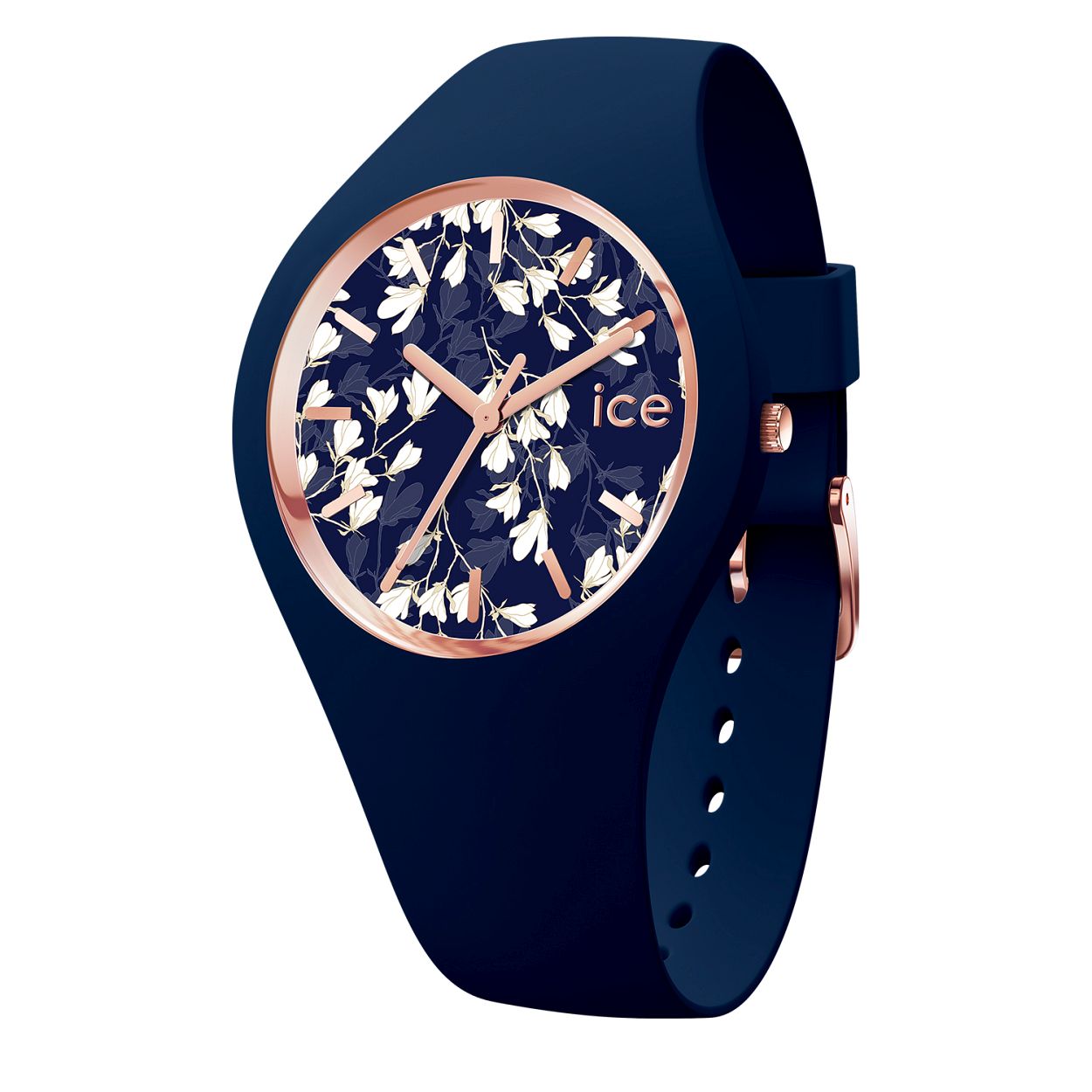 Ice-Watch ICE flower IW020511 34mm
Dit unieke horloge van Ice-Watch uit de ICE flower serie Blue lily met nummer IW020511 heeft een mooie diepblauwe doorlopende siliconen band met ros�kleurige gesp die het uurwerk omringt. Op de blauwe wijzerplaat is een afbeelding van witte lelies te zien en de uursaanduiding is dmv ros�kleurige strepen en wijzers. Het horloge heeft een doorsnee van 34mm een mineraalglas en is 10 ATM.

Het Merk:
Ice-Watch is een Belgisch merk van polshorloges. Al sinds 2007 ontwerpt en produceert Ice-Watch de meest opvallende collecties in kleurrijke en stoere modellen voor jong en oud. Het motto van het merk is "Change. You can." De horloges van Ice-Watch zijn vrolijk opvallend en met een knipoog. De kleuren en bijzondere wijzerplaten spatten haast van de horloges af waardoor deze altijd een bijzondere indruk achterlaten.

Specificaties:
- Ronde kastvorm
- Quartz uurwerk
- 10 ATM (Regen- & spatwaterdicht)
- Kleur horlogeband: Donkerblauw
- Siliconenband
- Mineraalglas
- � 34mm

