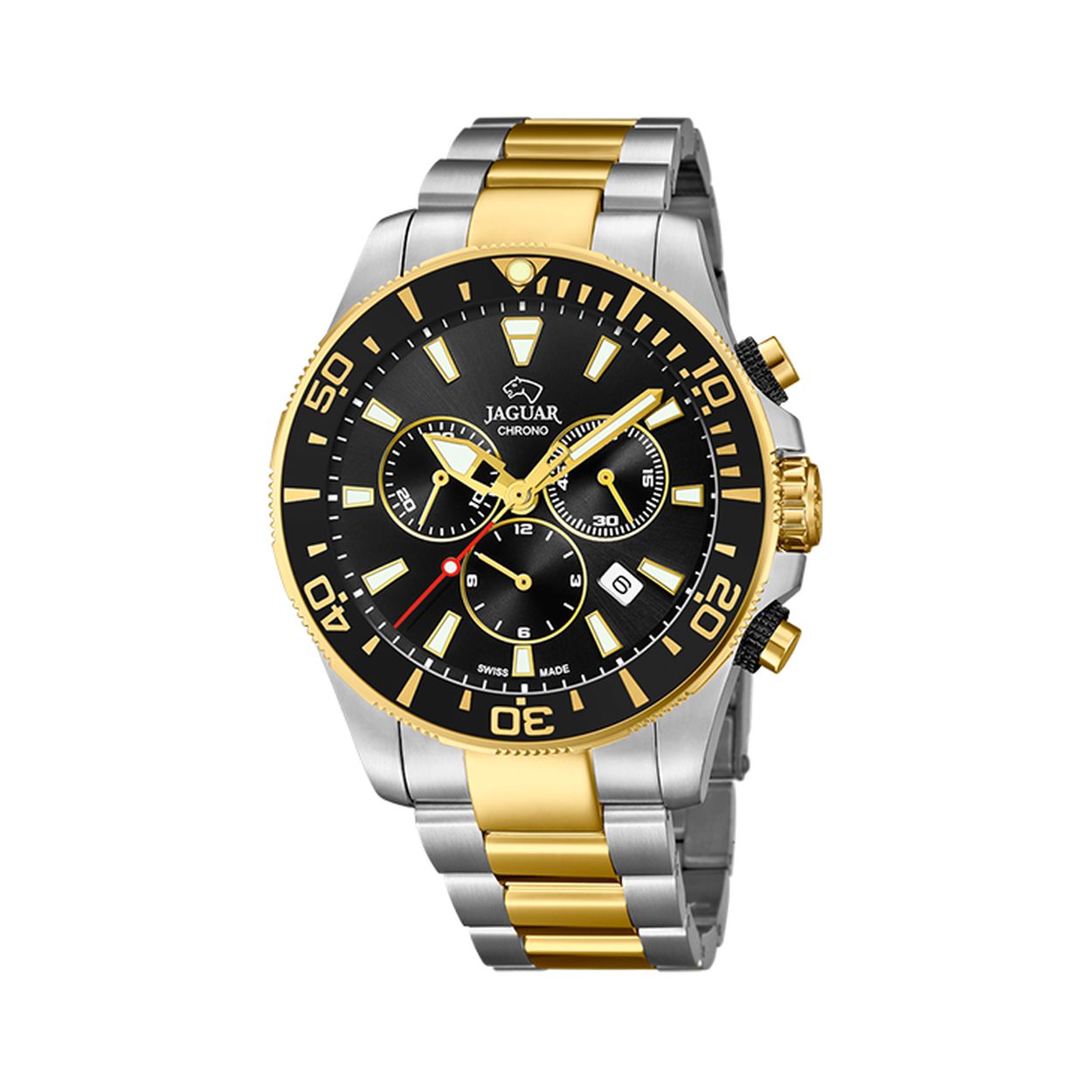 Jaguar heren horloge J862/2 met een staal kast en een saffier glas met een staal band/armband.

De kwaliteit en Zwitserse precisie van het Jaguar merk staat synoniem met voortreffelijkheid en biedt het beste voor de connaisseurs van haute horlogerie.