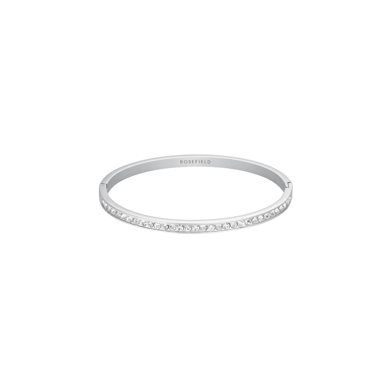 Crystal Bangle Silver