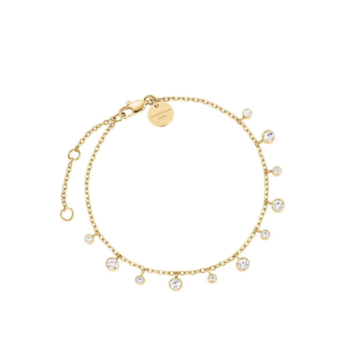 De Dangling Crystal Bracelet, modelnummer JBDCG-J1022, is een stijlvolle toevoeging aan je sieradencollectie. Deze gouden armband is gemaakt van metaal en valt op door zijn verfijnde kristallen details. Draag het solo voor een subtiele look of combineer met andere armbanden voor een trendy, gelaagde stijl. Perfect voor elke gelegenheid!