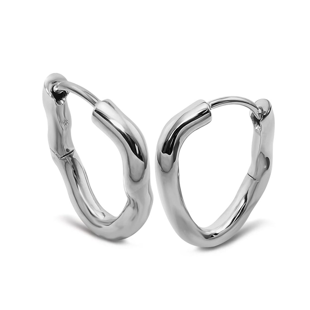 Jwls4u Oorringen Twist ZilverJE045S