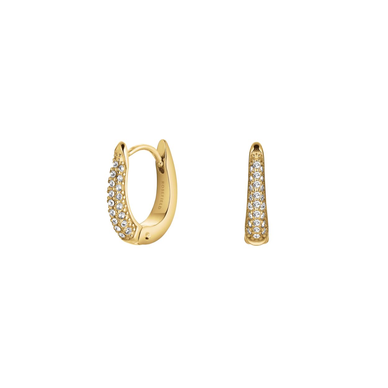 Rosefield Crystal Huggies goldplated