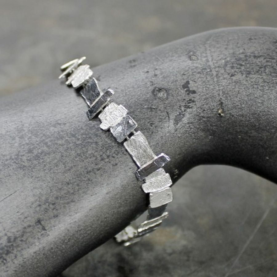 Armband met vierkante schakels