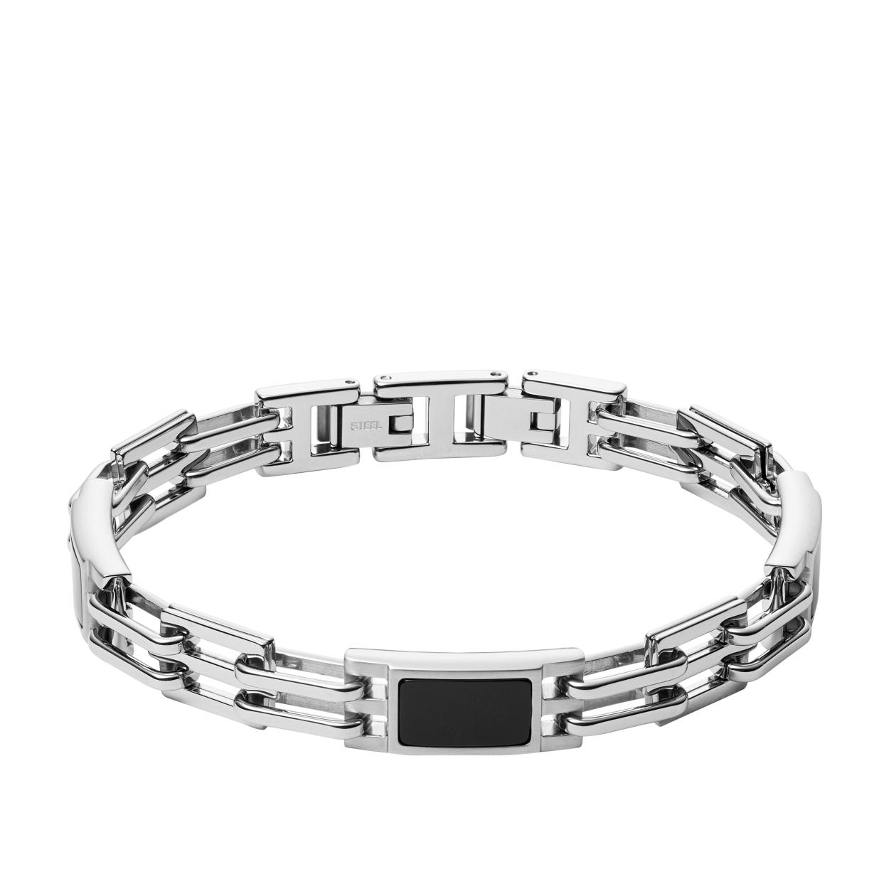 De FOSSIL SIERAAD HEREN JF03171040 is een stijlvolle herenarmband van roestvrij staal met modelnummer JF03171040. Deze zilverkleurige armband is perfect te combineren met zowel casual als formele outfits. Draag hem alleen of gecombineerd met andere accessoires voor een moderne, verfijnde look. Ideaal voor dagelijks gebruik of speciale gelegenheden.