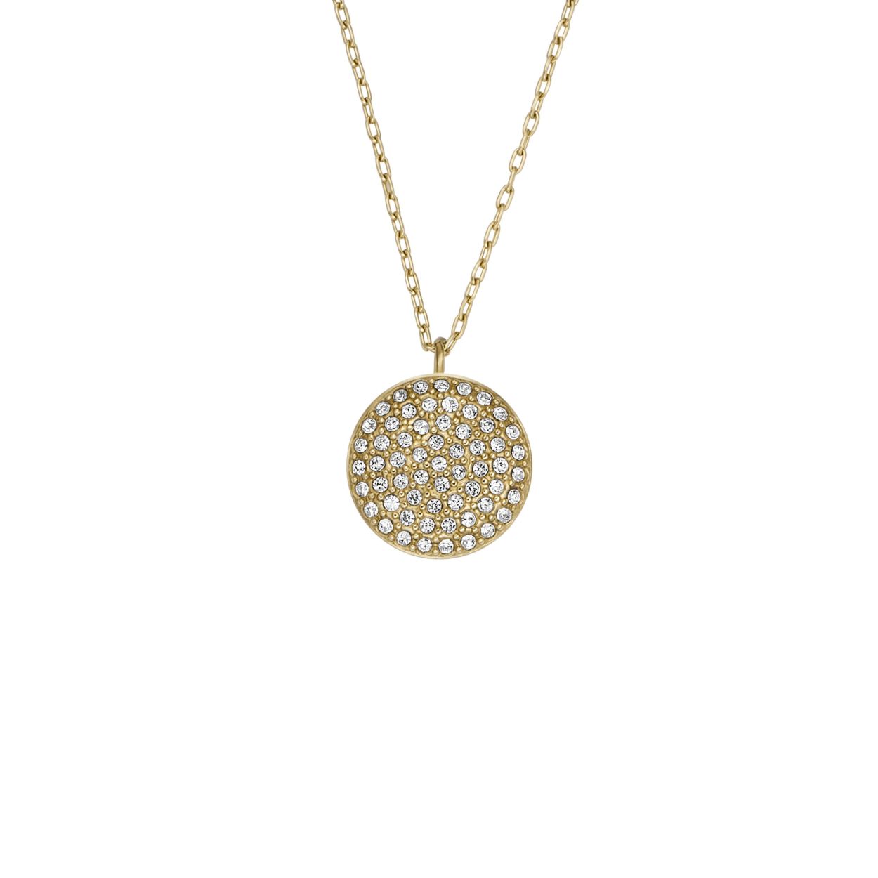 Deze schakelketting is gemaakt van goudkleurig roestvrij staal en heeft een karabijnsluiting.