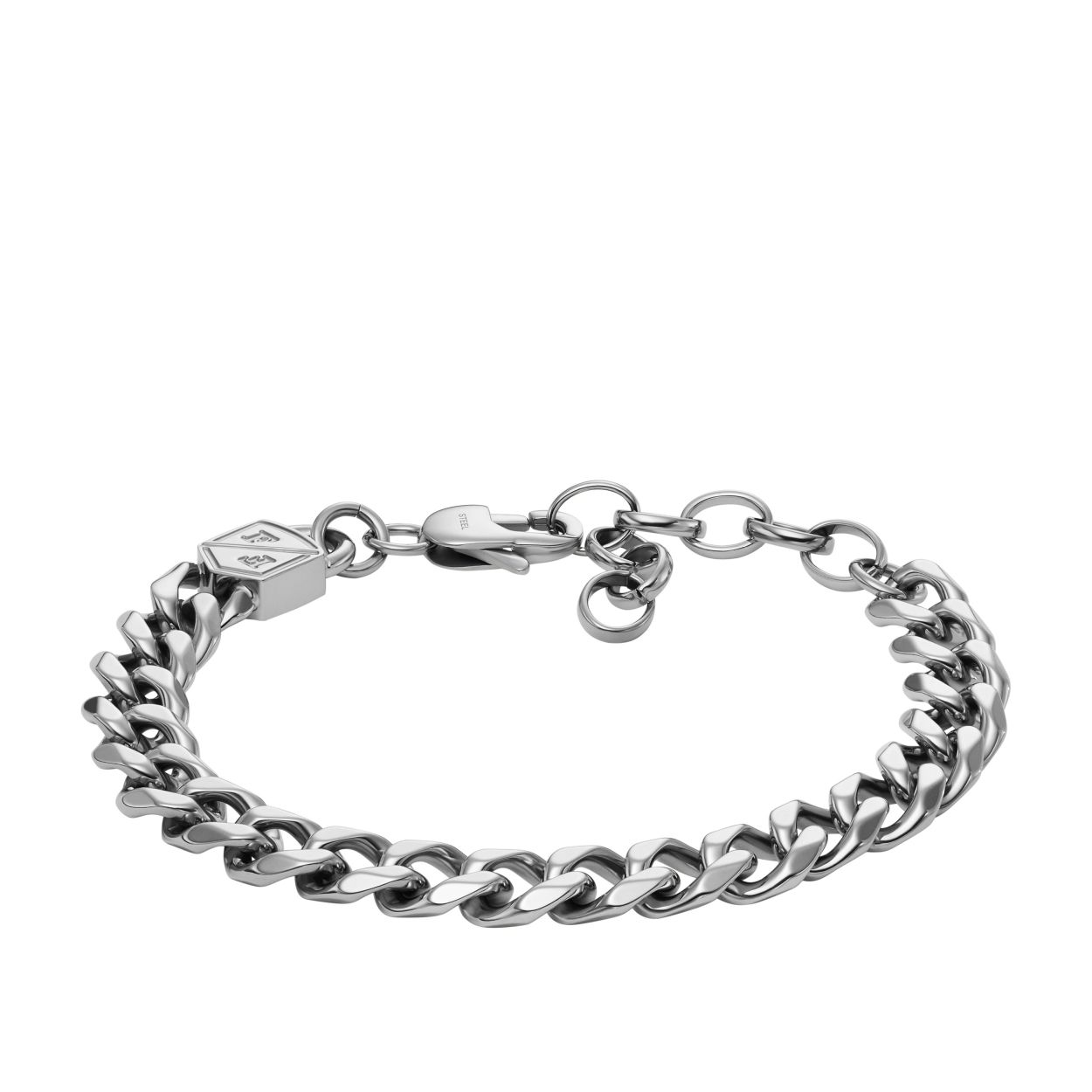 Deze luxe heren armband in het trendy zilver is vervaardigd van hoogwaardig roestvrijstaal. Ideaal om mee te combineren door de sprankelende combo afwerking. Een fashionable accessoire voor elke gelegenheid.

Materiaal: Roestvrijstaal
Breedte: 0,8 cm
Lengte: 16,5 cm
Sluiting: karabijnsluiting