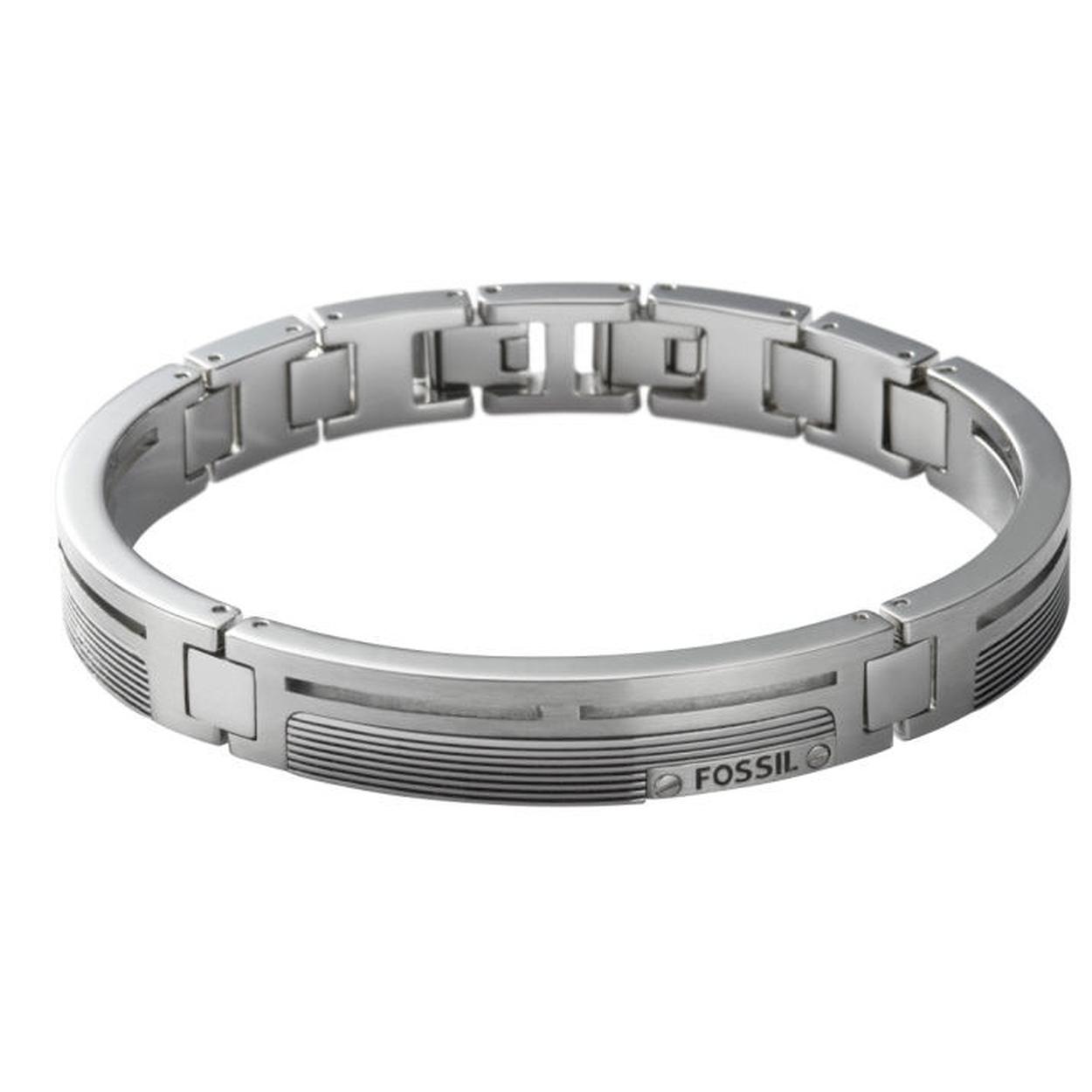 Heren armband staal 21cm, maar is te verkleinen