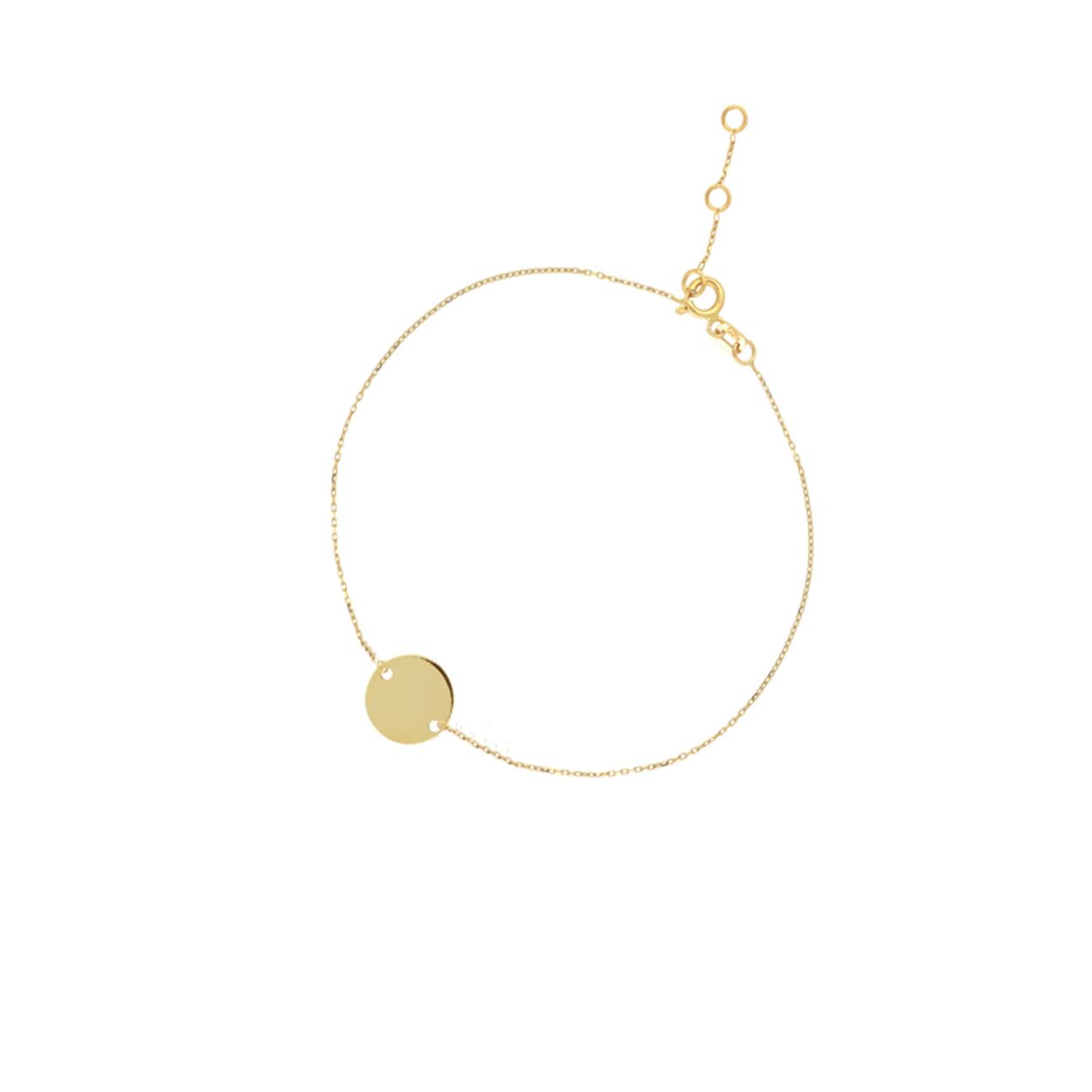Armband Graveerrondje.

14 Karaat gouden anker armband met graveerbaar rond plaatje hanger. De armband is perfect te combineren met andere Jackie favorieten.

Lengte van de armband: 16,5-19 cm

Artikelnummer: 1JKB20028