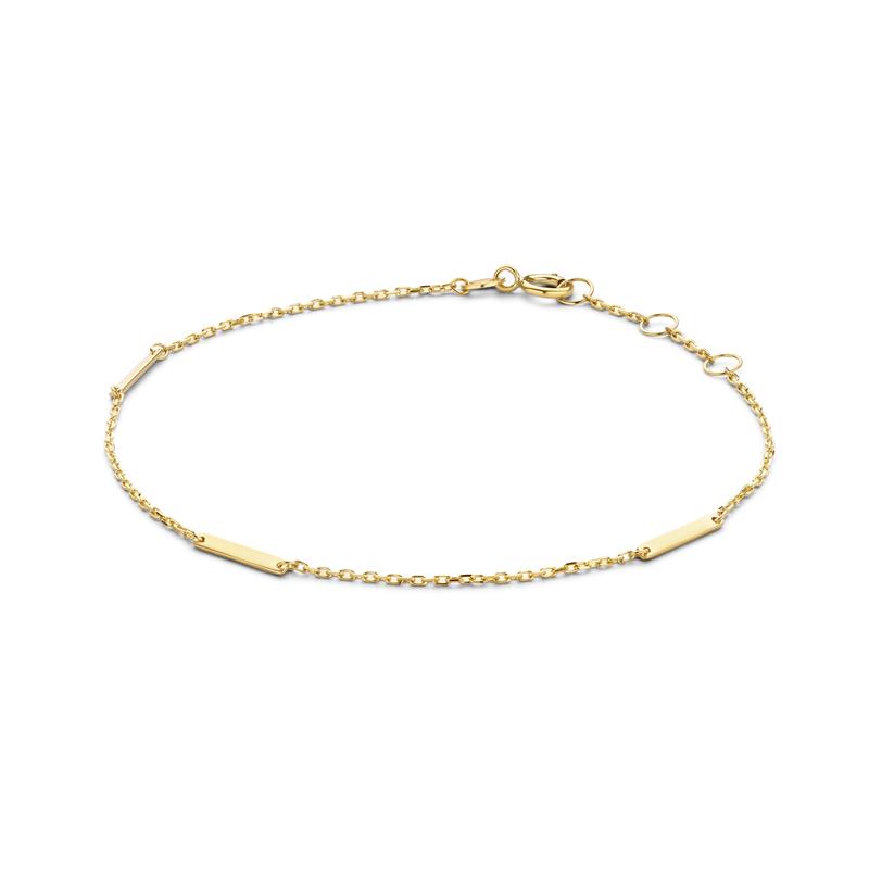 Jackie Gold Triple Bar Bracelet JKB21.101 Gouden Armband

De Triple Bar Bracelet JKB21.101 van Jackie is gemaakt van 14 karaat echt goud. De armband is prachtig om alleen te dragen, maar ook heel mooi te combineren met andere armbanden van Jackie. Maak je look compleet met de oorbellen en hangers van Jackie Gold.

De collectie van Jackie Gold bestaat uit fijne 14 karaat gouden sieraden die gemaakt zijn om speels te mixen. Elk ontwerp is tijdloos en verfijnd, handgemaakt met echt vakmanschap. De collectie van Jackie is geìnspireerd door vrouwen in de meest bruisende steden van de wereld. Op de collectie is slechts één regel van toepassing: 'more is more'.