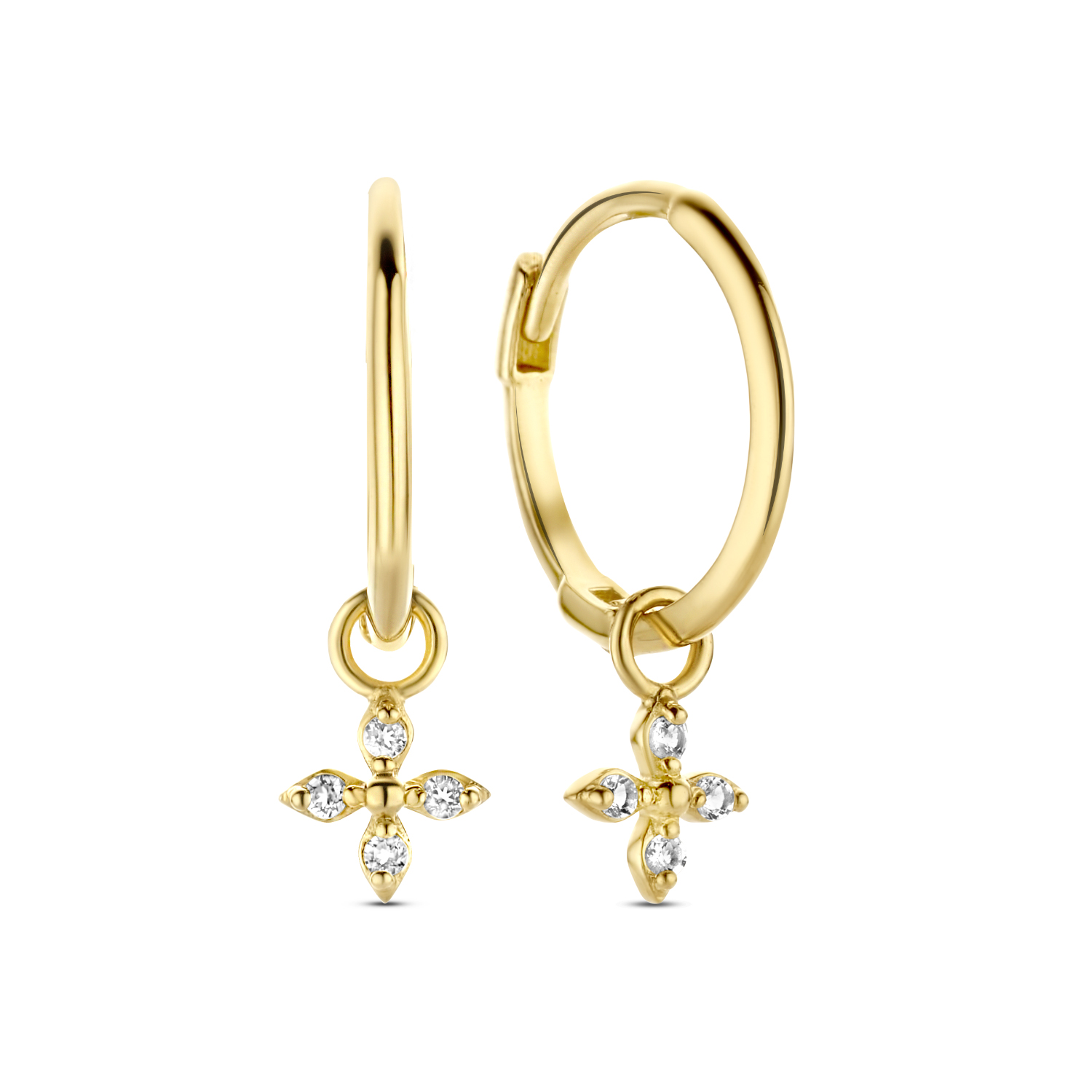 Dentelle Hoops Een mooie toevoeging aan je sieradencollectie, de Dentelle Hoops! Gemaakt van 14K goud en mooi te combineren met andere Jackie sieraden. Fijne 14 karaats sieraden, waarbij layering en stacking centraal staan: Jackie! Elk ontwerp is tijdloos en verfijnd, handgemaakt met echt vakmanschap. Voor de collectie van Jackie heb ik mij laten inspireren door vrouwen in de meest bruisende steden van de wereld. Voor sieraden is slechts één regel van toepassing: ‘more=more’. Creëer de mooiste combinaties! Drie colliers, twee armbanden en zes ringen aan één hand, zijn geen uitzondering. Specificaties - Oorstekers - Materiaal: 14 Karaat - Geelgoud - 585 - Lengte: 4,3mm - Artikelnummer: JKE22.263