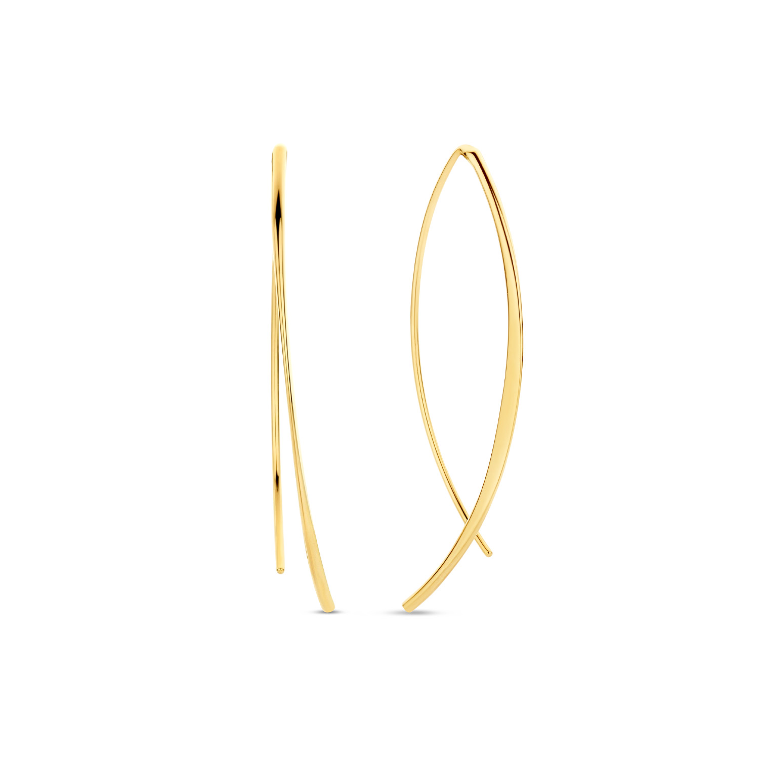 Mayfair Earrings
Straight and Simpel met deze 14K gouden Mayfair Earrings. De oorringen zijn strak ovaal met de uiteinden in puntvorm. Stijlvol en verfijnd en goed te combineren met de andere sieraden van Jackie voor een trendy look!

Treasures of London
Londen is de stad van biscuits and tea, rode dubbeldekkers en telefooncellen, zwarte taxi’s en natuurlijk de iconische bezienswaardigheden zoals Big Ben, Tower Bridge en Buckingham Palace. De bruisende metropool aan de oevers van de Theems is de inspiratie geweest voor Jackie’s nieuwste 14 karaat gouden sieradencollectie. Tijdens haar reis naar London heeft Jackie genoten van geschiedenis, cultuur en tradities. Dit vind je terug in de nieuwe collectie ‘Treasures of London’! 

Specificaties
- Oorringen
- Materiaal: 14 Karaat - Geelgoud - 585
- Ovaalvorm
- Artikelnummer: JKE23.359