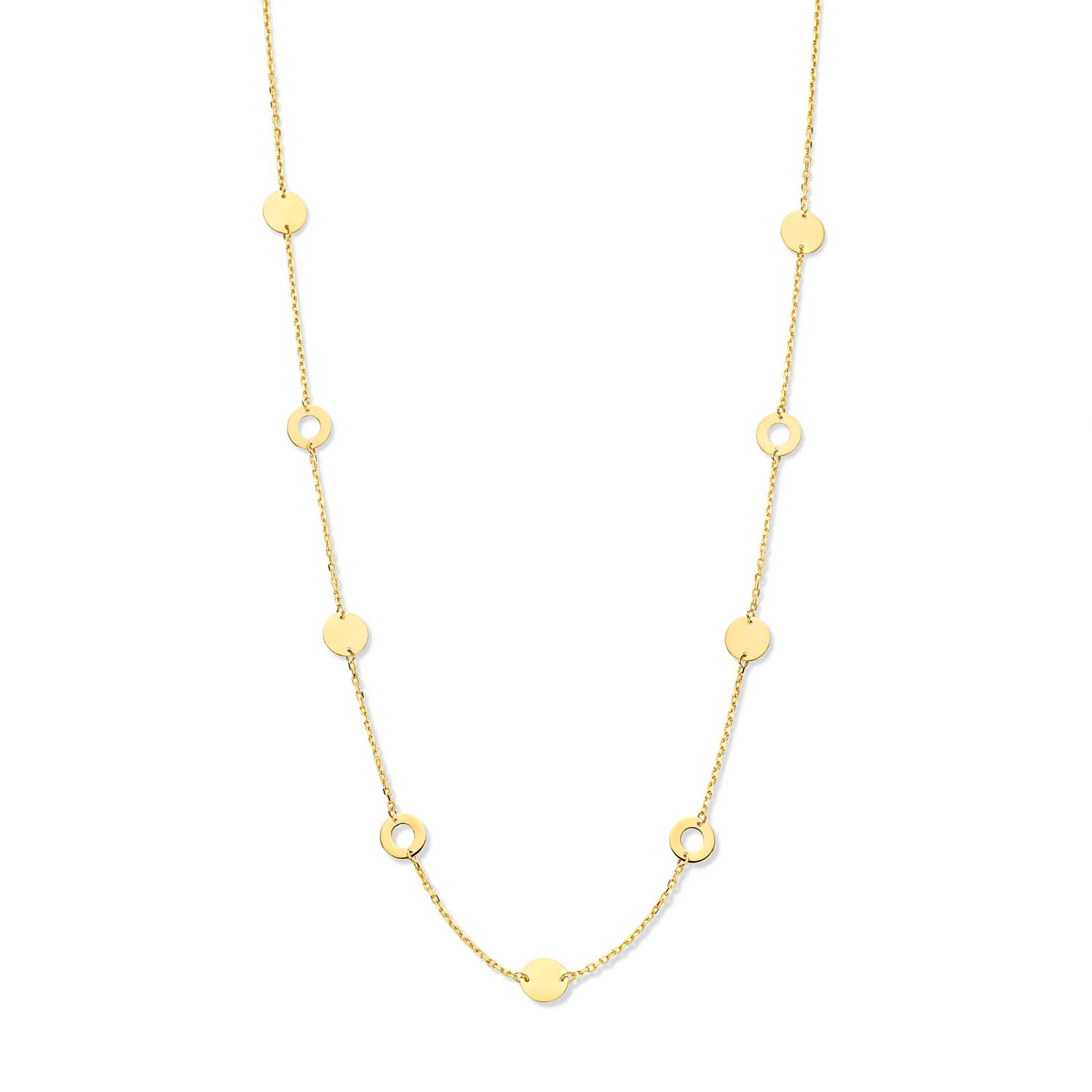 Jackie Barceloneta Necklace
De Bareloneta Necklace is een echte musthave! Gemaakt van 14K goud en uniek door de afwisseling van open en dichte cirkels. Maak je look helemaal af door de ketting te combineren met de bijpassende Barceloneta armband. 

In Love With Barcelona
Zon, stand, tapas, sangria en kunst. Sí, Barcelona! Jackie heeft tijdens haar reis naar Spanje inspiratie opgedaan in de wereldstad Barcelona. De Gaudí huizen, de kunstwerken in het gekleurde Parc Güell en natuurlijk de adembenemende Sagrada Família: elke plek was nog mooier dan zij zich had voorgesteld. Deze stad heeft een plekje in Jackie’s hart veroverd. Ontdek nu de nieuwe 14 karaat gouden sieradencollectie ‘In Love With Barcelona’. 

Specificaties
- Ketting
- Materiaal: 14 Karaat - Geelgoud - 585
- Lengte verstelbaar: 45 - 47,5 - 50cm
- Artikelnummer: JKN23.302