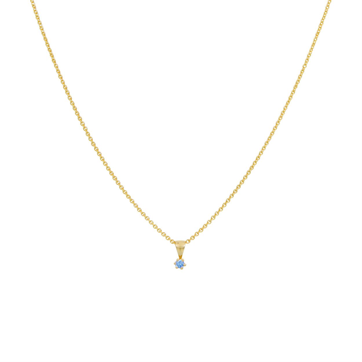 14 Karaat gouden hanger topaas.