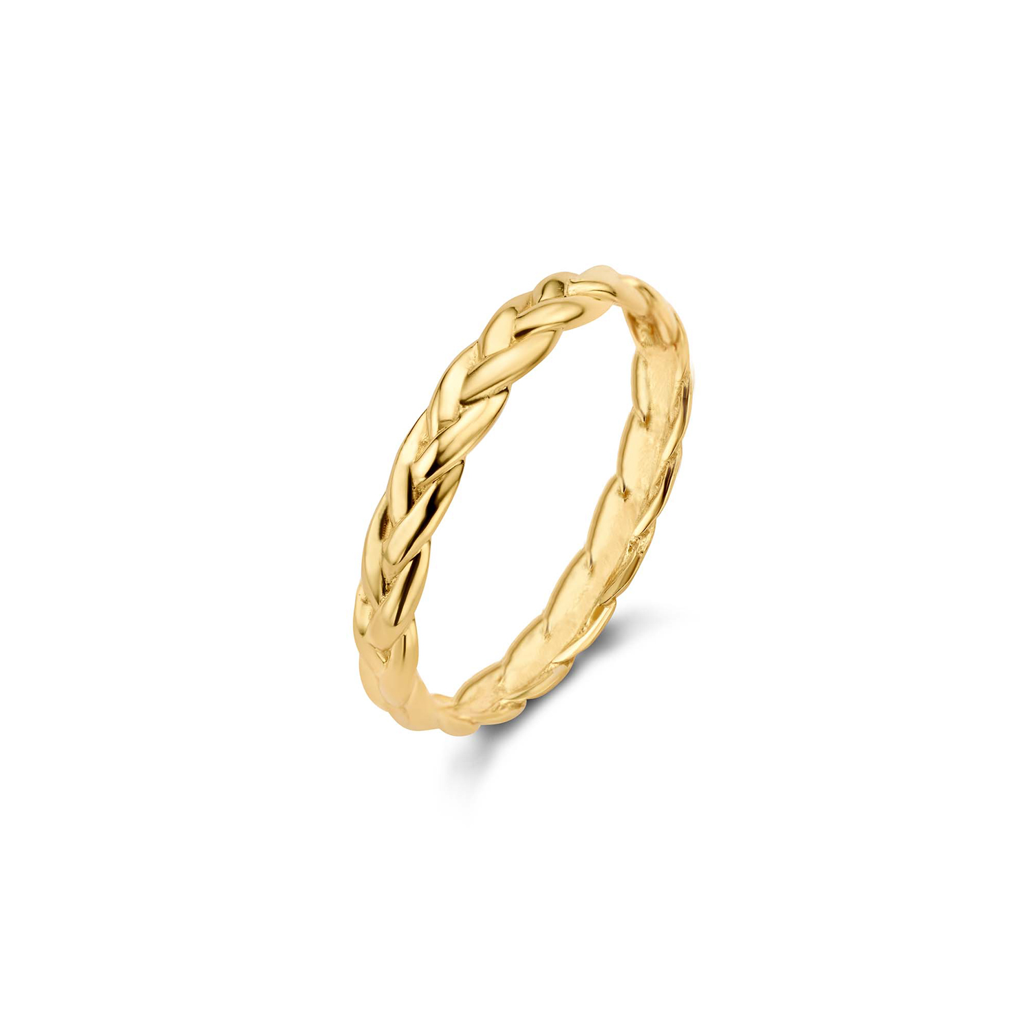 Petit Sablon Ring
Het Petit Sablon park staat vooral bekend om haar prachtige standbeelden, maar ook het groen is hier prachtig. Hier heeft Jackie haar inspiratie vandaan gehaald voor deze 14K Petit Sablon Ring. Combineer hem met andere sieraden uit deze collectie en creëer je eigen look.

Brussel, de stad die bekend staat om haar imposante gebouwen met gouden details. De stad van pralines en wafels, maar vooral de stad van de bubbels. Loop door het prachtige Galleries Royales Saint-Hubert onderweg naar een sprankelende borrel terwijl Jackies sieraden schitteren in de ondergaande zon. Ik straal en voel me zelfverzekerd.

Ik heb me voor mijn nieuwe 14 karaat gouden collectie laten inspireren door de bruisende sfeer van Brussel. Dit vind je terug in mijn nieuwe ontwerpen in de vorm van colliers, armbanden, oorsieraden en ringen.

Specificaties
- Ring
- Materiaal: 14 Karaat - Geelgoud - 585
- Breedte: 2,7mm
- Artikelnummer: JKR22.264