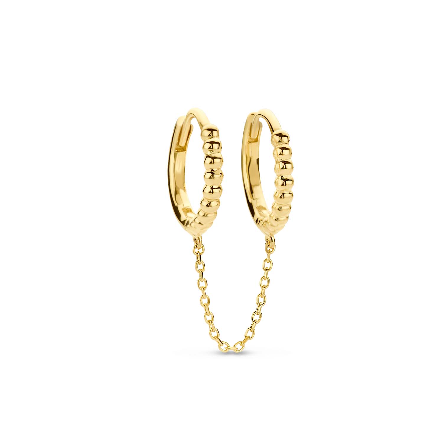 Jackie Círculo Doble Single Earring
De Círculo Doble Single Earring is een mooie toevoeging aan je oorbellencollectie! Ontworpen om gedragen te worden in twee gaatjes. Combineer ze met je favoriete studs om je look compleet te maken. 

In Love With Barcelona
Zon, stand, tapas, sangria en kunst. Sí, Barcelona! Jackie heeft tijdens haar reis naar Spanje inspiratie opgedaan in de wereldstad Barcelona. De Gaudí huizen, de kunstwerken in het gekleurde Parc Güell en natuurlijk de adembenemende Sagrada Família: elke plek was nog mooier dan zij zich had voorgesteld. Deze stad heeft een plekje in Jackie’s hart veroverd. Ontdek nu de nieuwe 14 karaat gouden sieradencollectie ‘In Love With Barcelona’. 

Specificaties
- Enkele oorsteker
- Materiaal: 14 Karaat - Geelgoud - 585
- Lengte: 22mm
- Artikelnummer: JKS23.310