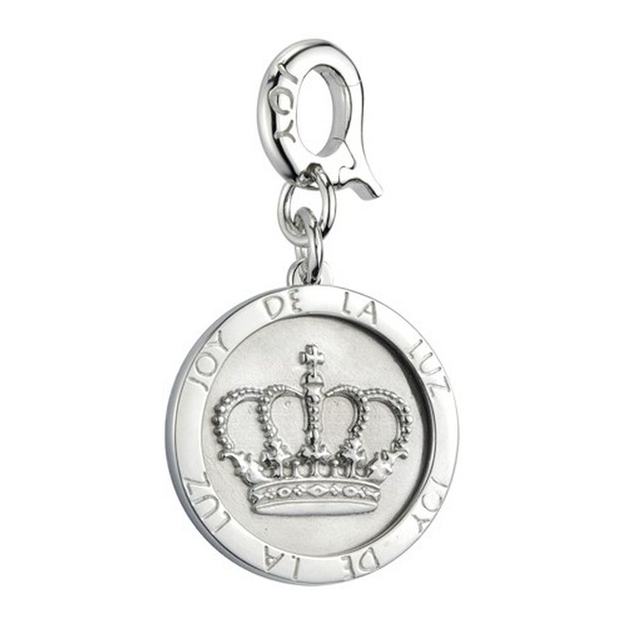 Coin Crown van het merk Joy de la Luz. Munt met fraaie kroon. Geschikt om aan een armband of collier te bevestigen.
