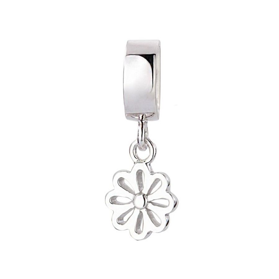 Slide (Gespbedel) Flower - van Joy de la Luz. Deze gespbedel met bloemmotief is goed te combineren met andere gespbedel. Een gespbedel kan op een leuke manier aan een gesparmband (buckle armband) worden vastgemaakt.