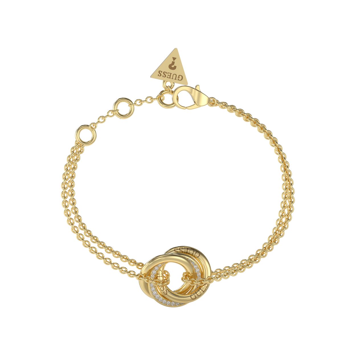 Dit prachtige fijne collier van Guess Jewellery is een perfecte aanvulling op elke sieradencollectie. Het is gemaakt van hoogwaardige materialen en heeft een elegante knoop hanger die helemaal in lijn is met de laatste trends. Het goudkleurige design is tijdloos en veelzijdig en past bij elke outfit.
