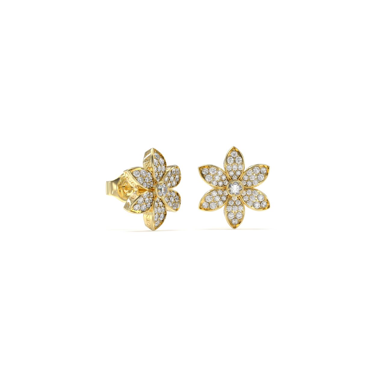 De witte lotus staat bekend als een symbool van zuiverheid en spirituele groei. Met deze prachtige oorbellen van Guess Jewellery kun je deze betekenisvolle bloem altijd bij je dragen. De goudkleurige oorstekers zijn subtiel en elegant, een echte toevoeging aan elke outfit. De oorstekers zijn 15 mm breed.