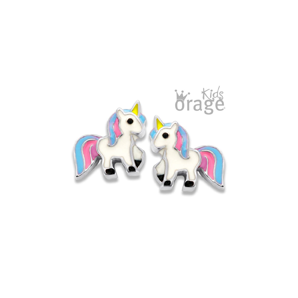 Deze oorringen zijn van het merk Orage Kids. Het is een meisjessieraad gemaakt van zilver. 
