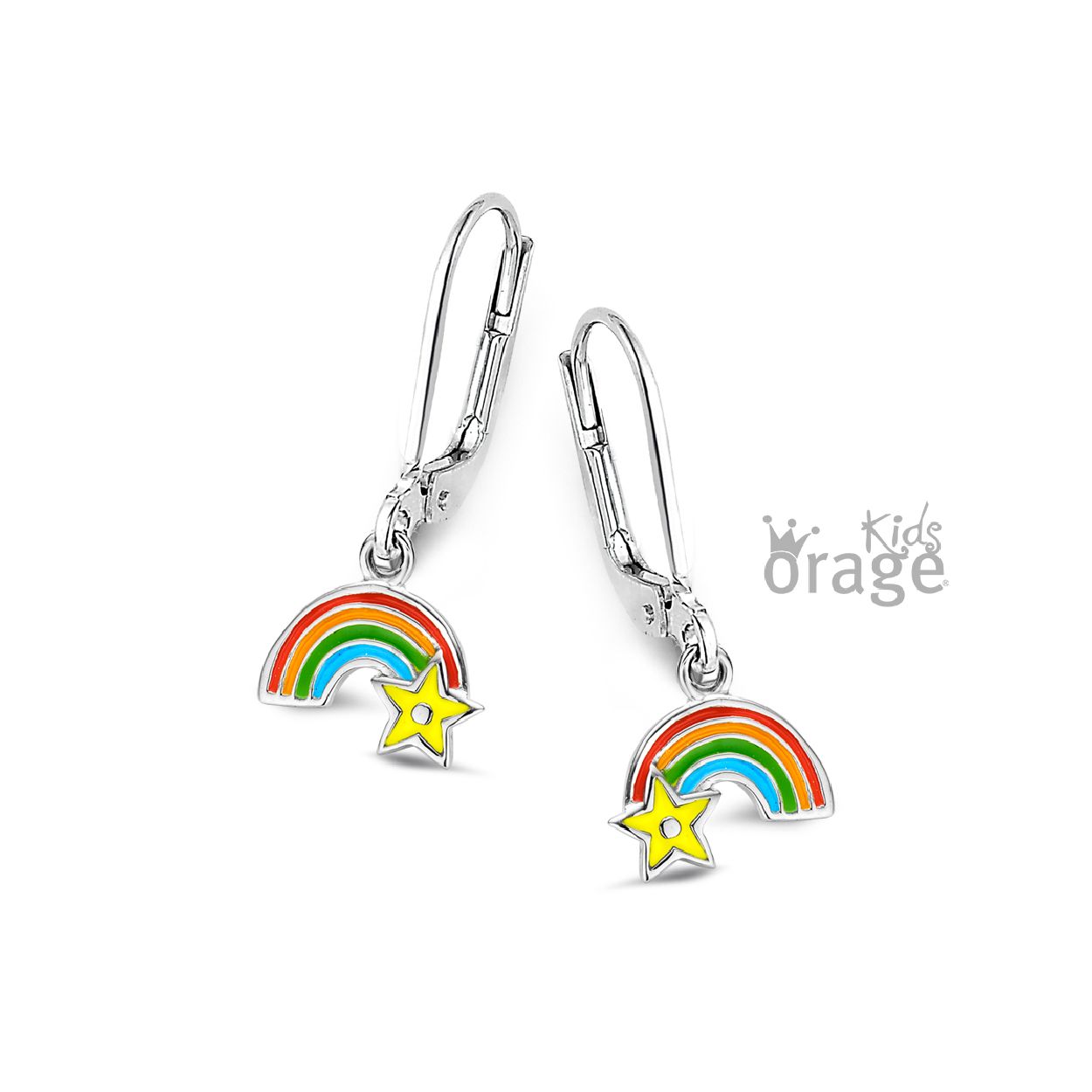 Deze oorhangers zijn van het merk Orage Kids. Het is een meisjessieraad gemaakt van zilver. 
