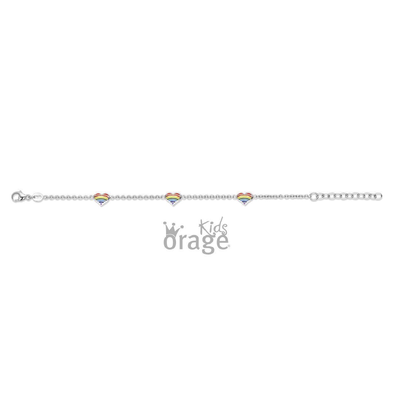 Deze armband is van het merk Orage Kids. Het is een meisjessieraad gemaakt van zilver.