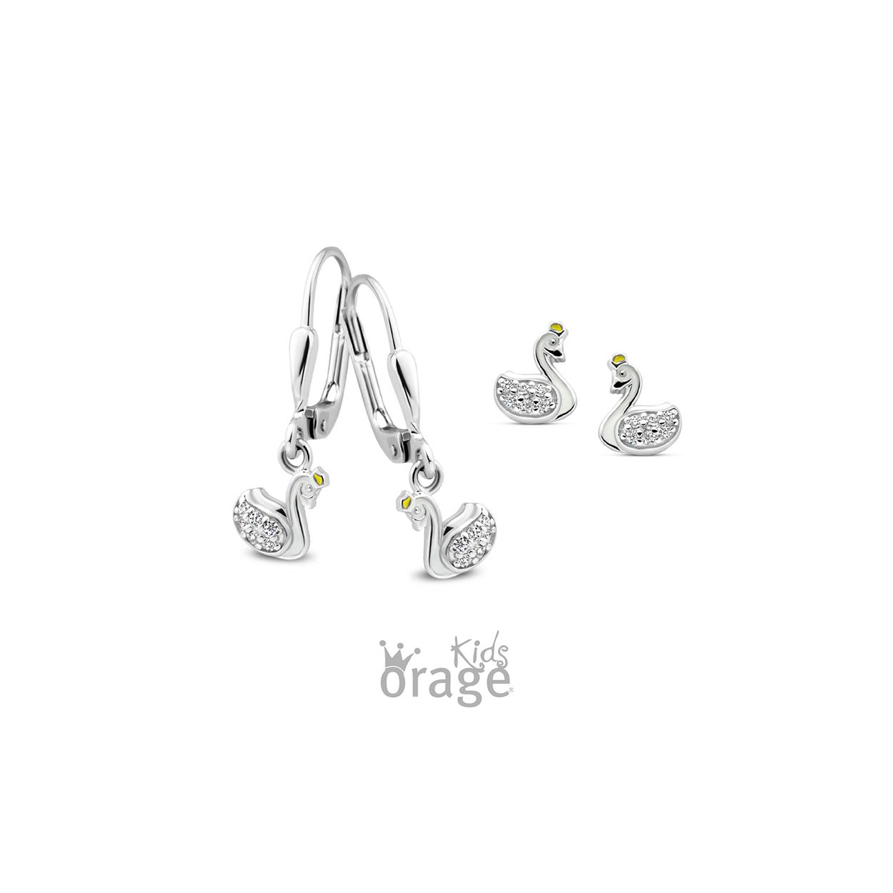 K2501 Oorslingers zwaan 925 rh cz (V/16)