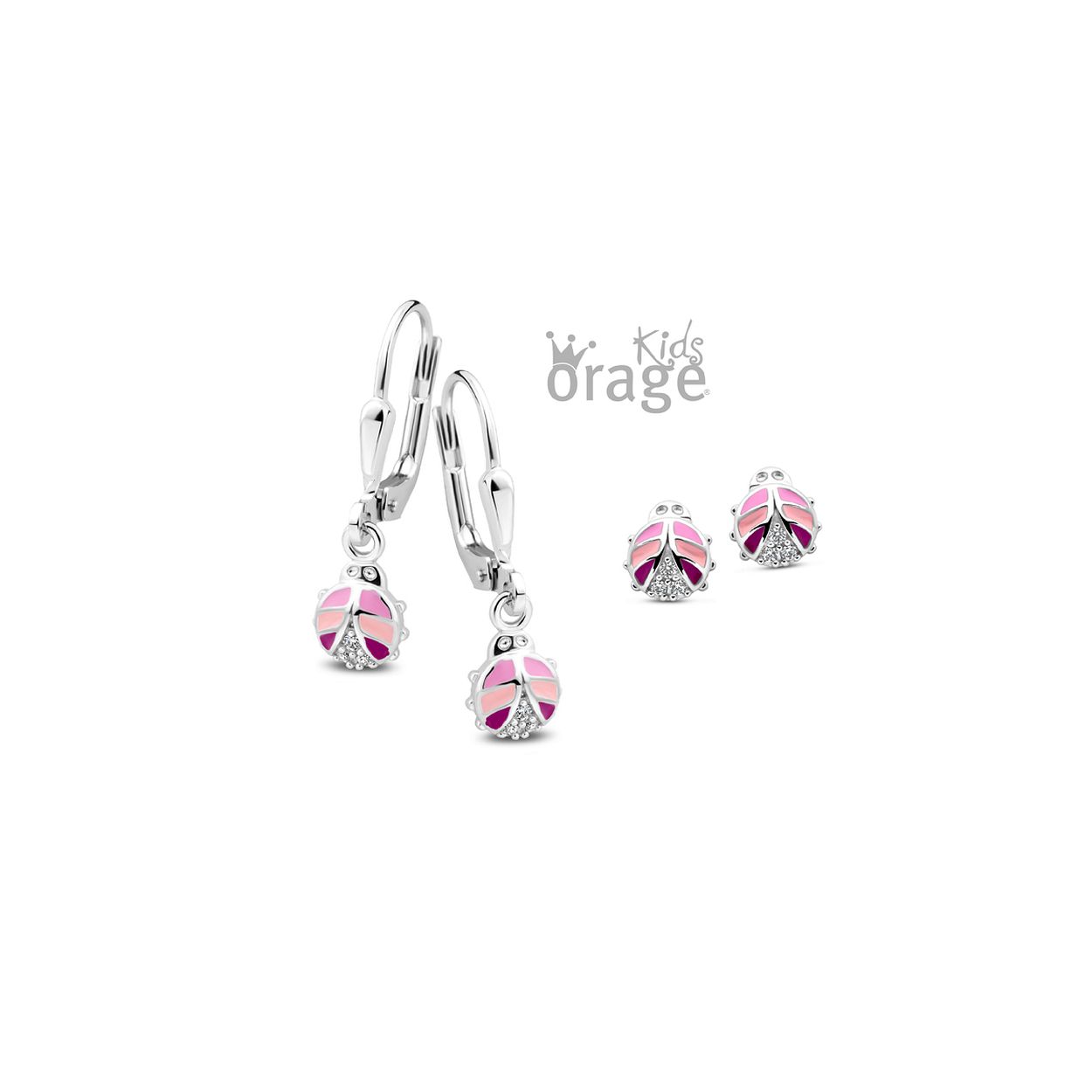 K2515 Oorringen lieveheersbeestje roze 925 rh cz (V/16)
Opgelet, dit zijn de stekers. Hangertjes verkrijgbaar op aanvraag.