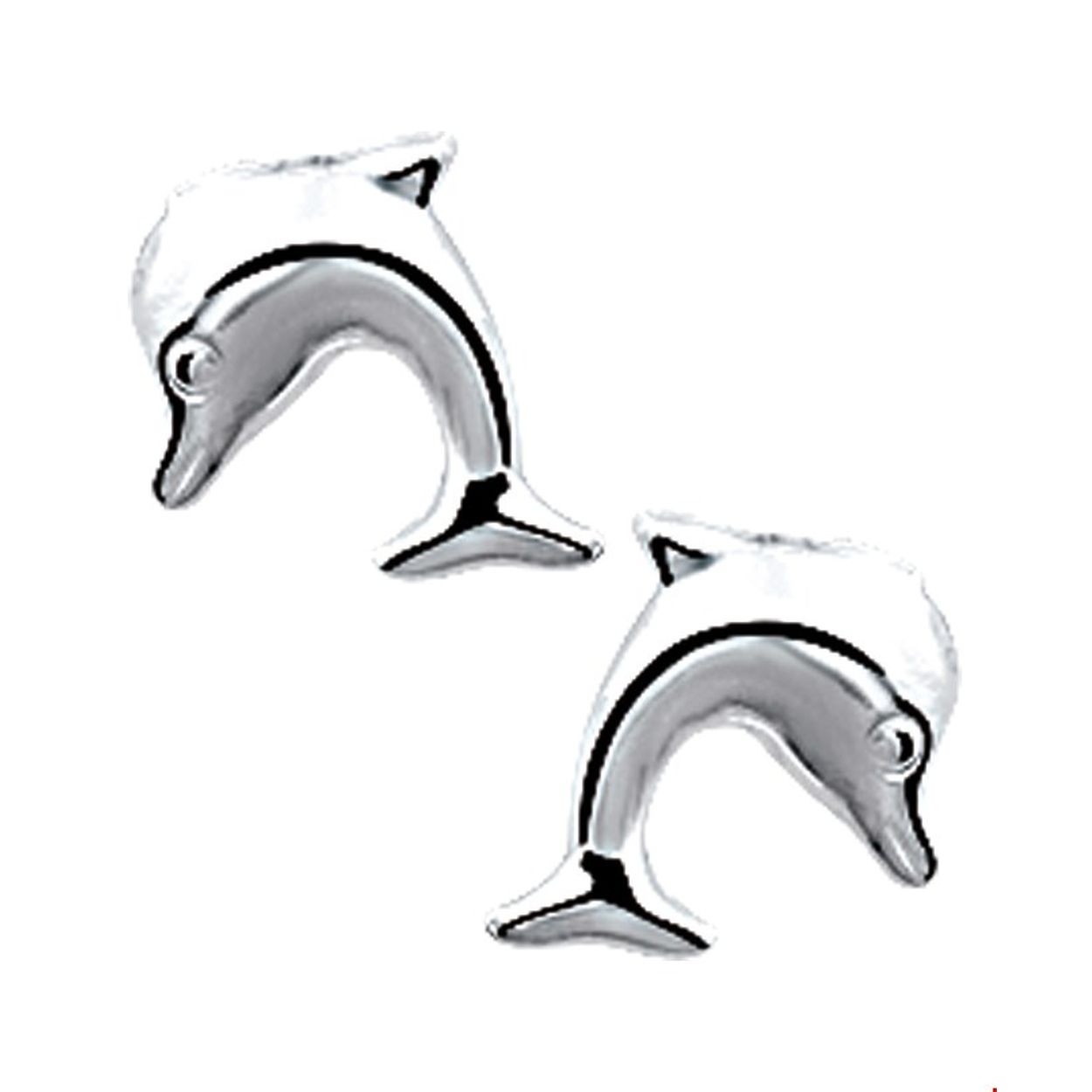 Beschrijving: Zilveren oorknoppen met een dolfijn. 
Doelgroep: kinderen
Breedte: 8 mm
Hoogte: 9 mm
