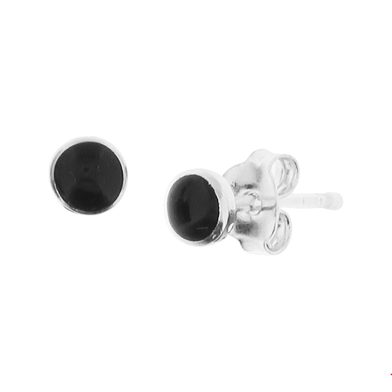 onyx oorbellen dames