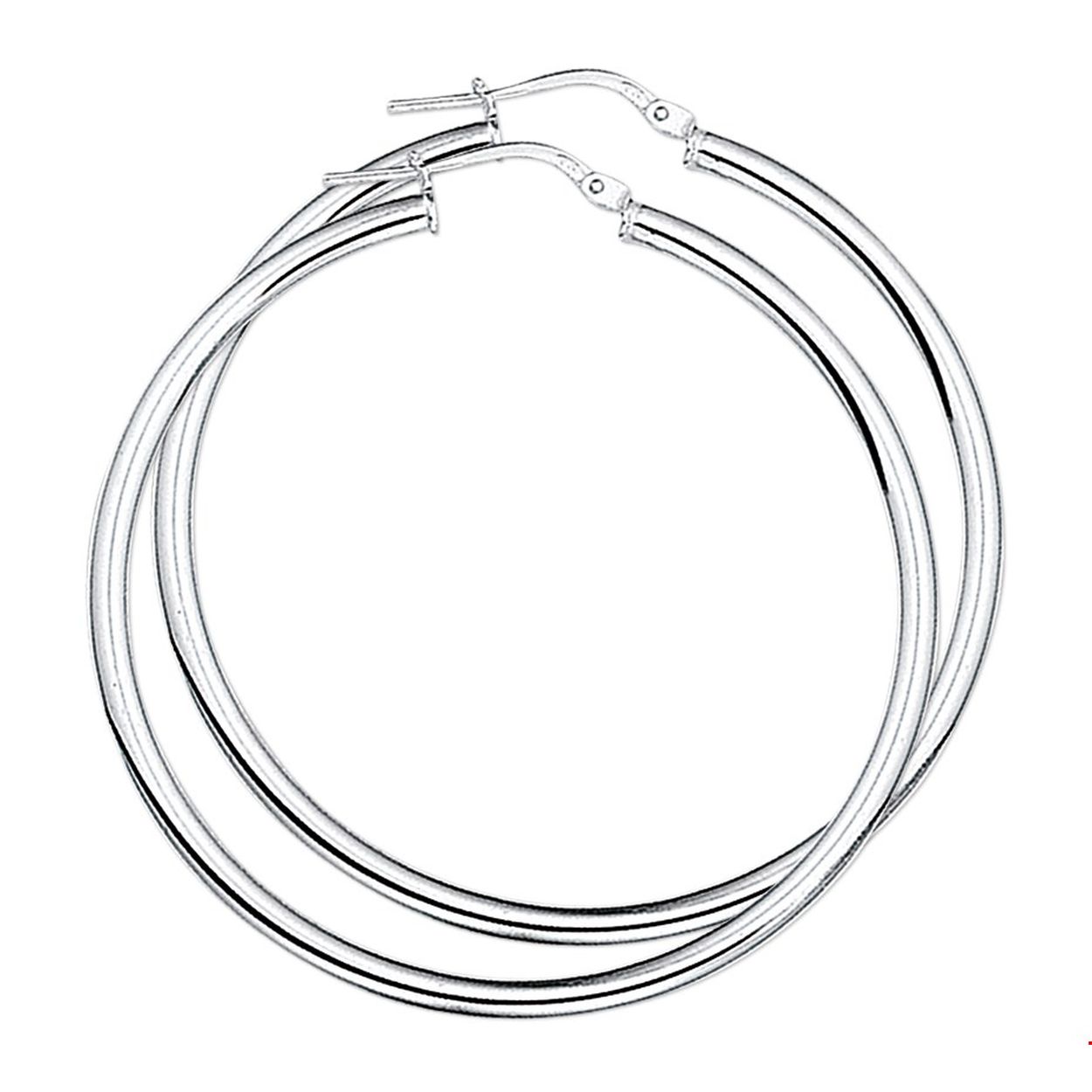 Zilver oorhanger