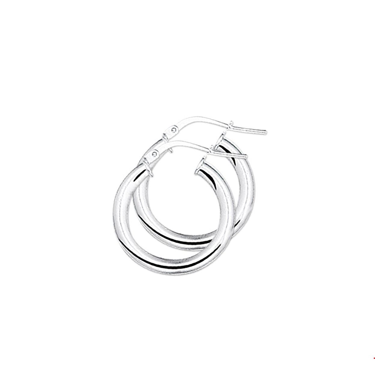 Zilveren oorringen met een ronde buis en een hefboom-sluiting.

Gender: dames