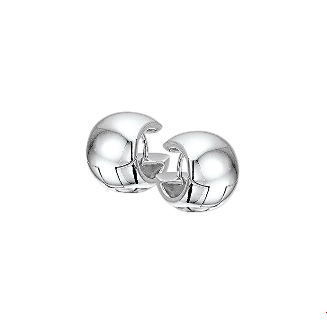 Beschrijving: Zilveren klapcreolen met een bolle buis en een poli afwerking. 
Verpakt per: 1
Doelgroep: dames
Breedte: 11.5 mm