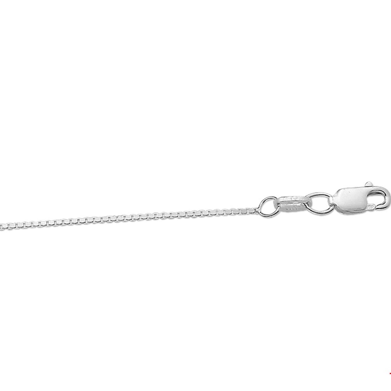 Huiscollectie zilveren collier in venetiaanse schakel. Het collier heeft een stevige karbijnsluiting.
Breedte: 0,9mm
Langste lengte: 36 cm