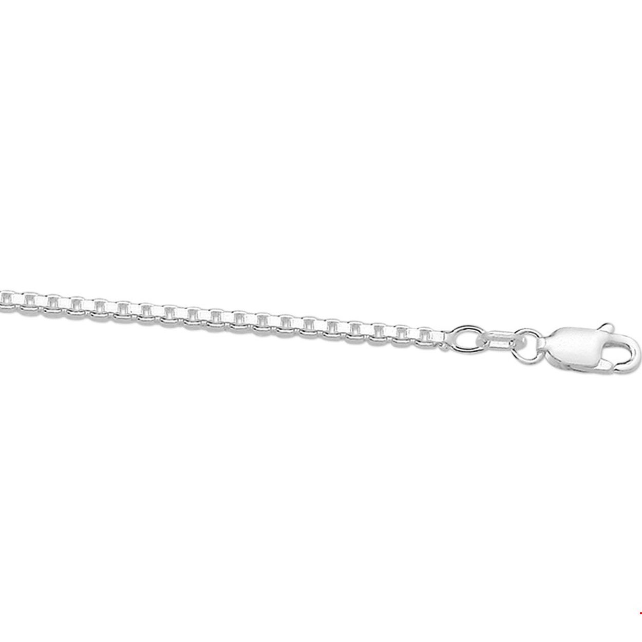 Zilveren venetiaans collier met lengte 70cm