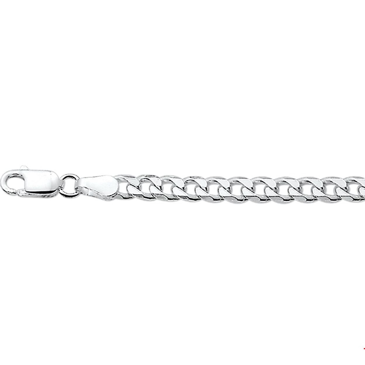 De moderne man weet dat sieraden allang niet meer alleen voor vrouwen zijn! Draag jouw set casual met een spijkerbroek of met een knipoog bij een wat meer zakelijke look. Details: Zilveren collier met geslepen gourmet schakel.

Gender: heren
Breedte: 4 mm
Langste lengte: 45 mm