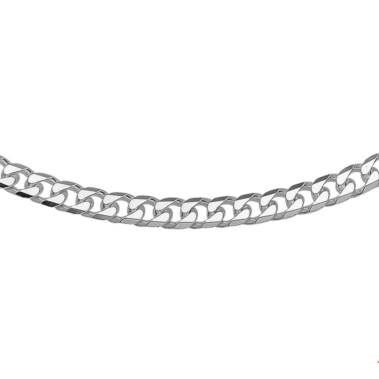 De moderne man weet dat sieraden allang niet meer alleen voor vrouwen zijn! Draag jouw set casual met een spijkerbroek of met een knipoog bij een wat meer zakelijke look. Details: Zilveren collier met geslepen gourmet schakel.

Gender: heren
Breedte: 5 mm
Langste lengte: 45 mm