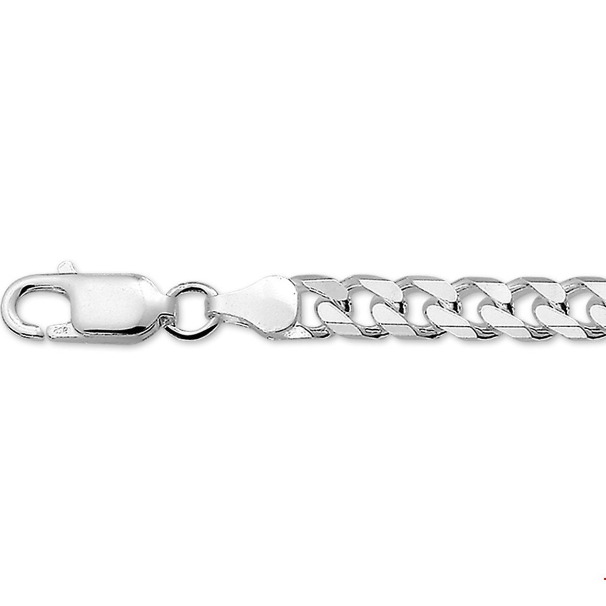 De moderne man weet dat sieraden allang niet meer alleen voor vrouwen zijn! Draag jouw set casual met een spijkerbroek of met een knipoog bij een wat meer zakelijke look. Details: Zilveren collier met geslepen gourmet schakel.

Gender: heren
Breedte: 6 mm
Langste lengte: 50 mm