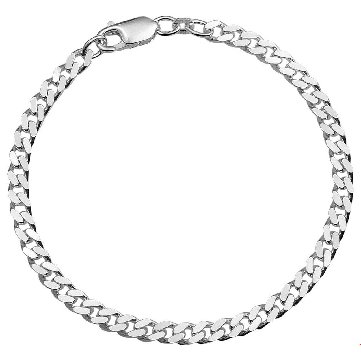 Zilveren  schakelarmband