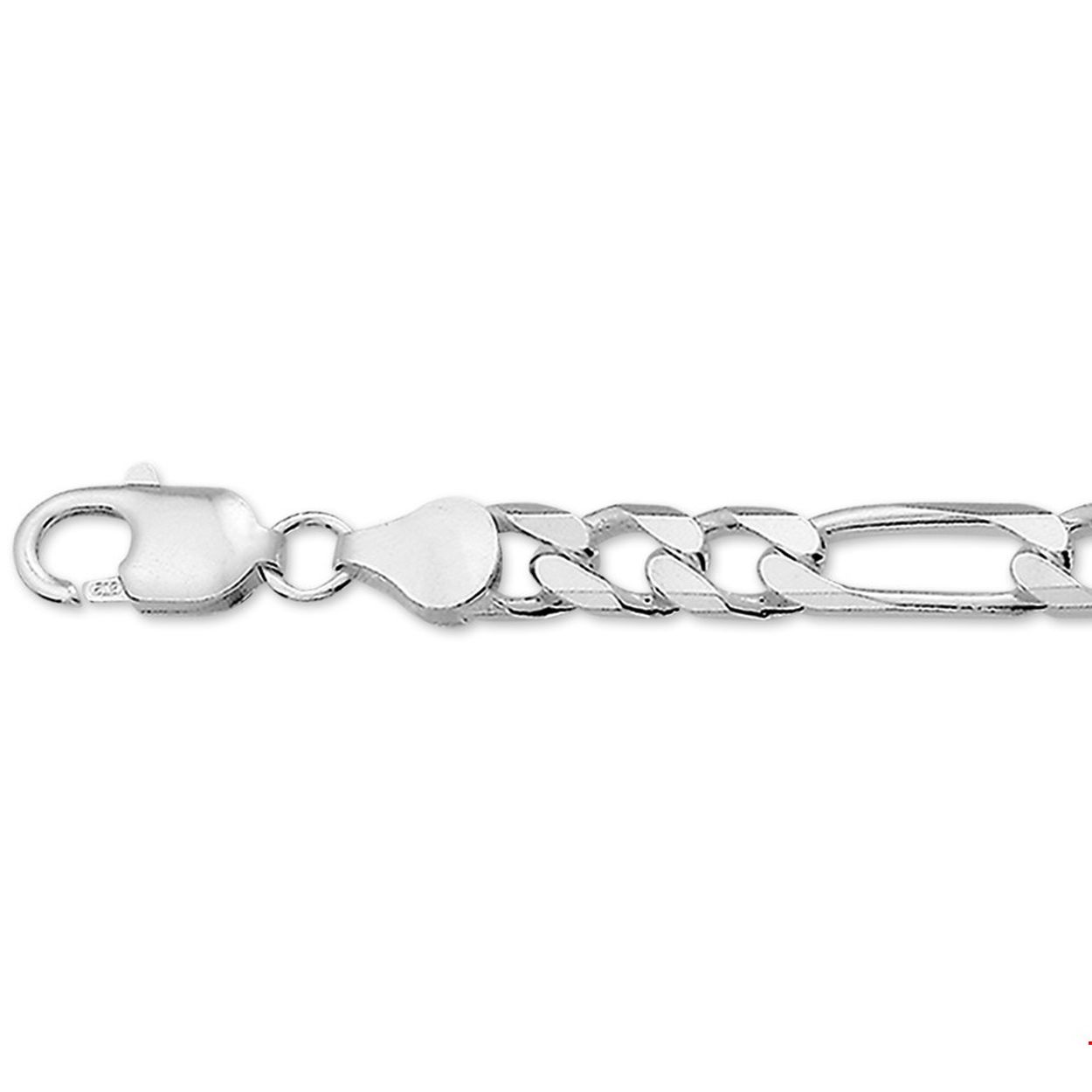 Zilveren collier met figaro schakel.

Gender: heren
Breedte: 6.5 mm
Langste lengte: 60 mm