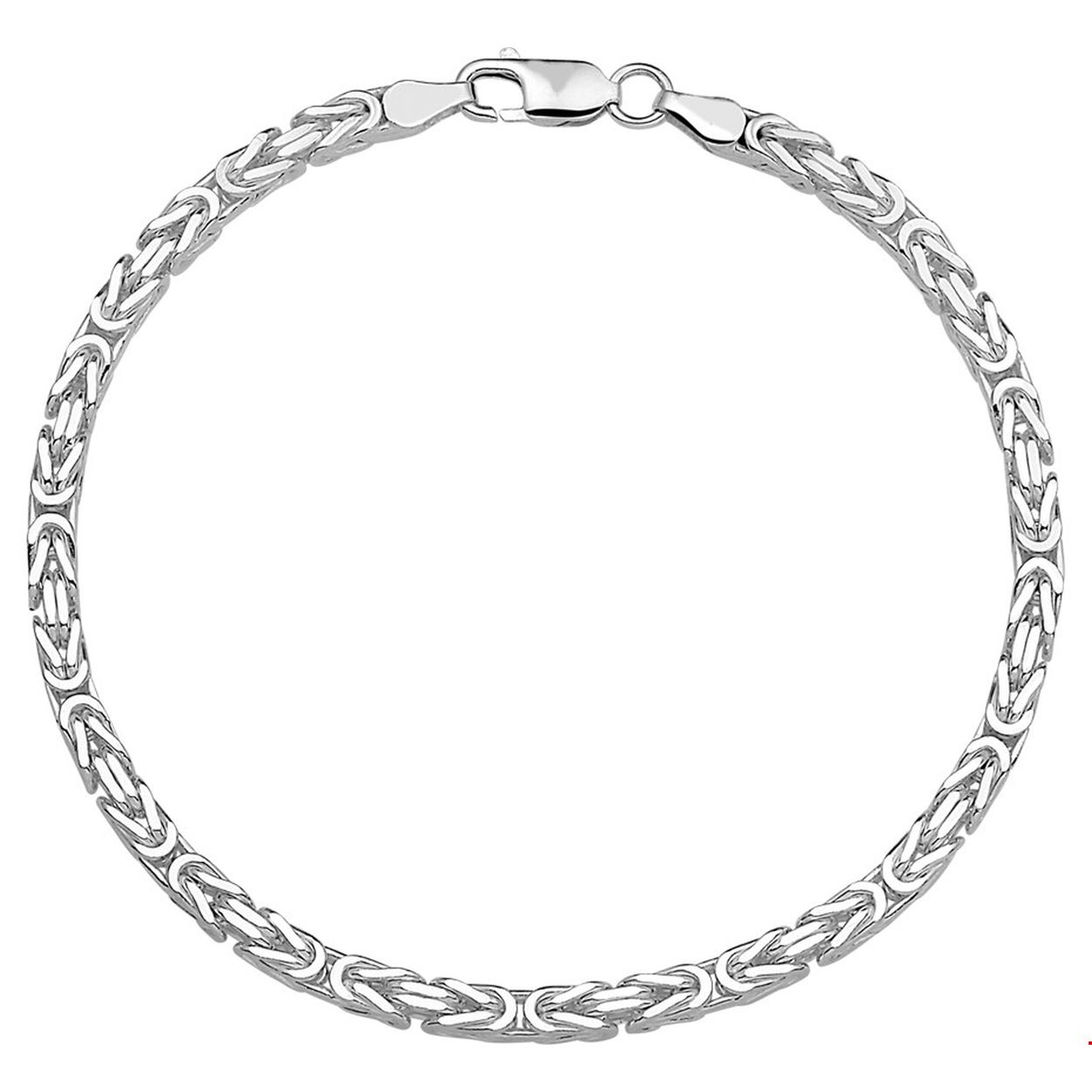 Beschrijving: Zilveren armband met konings schakel.
Doelgroep: heren
Breedte: 3.5 mm
Langste lengte: 20 cm
