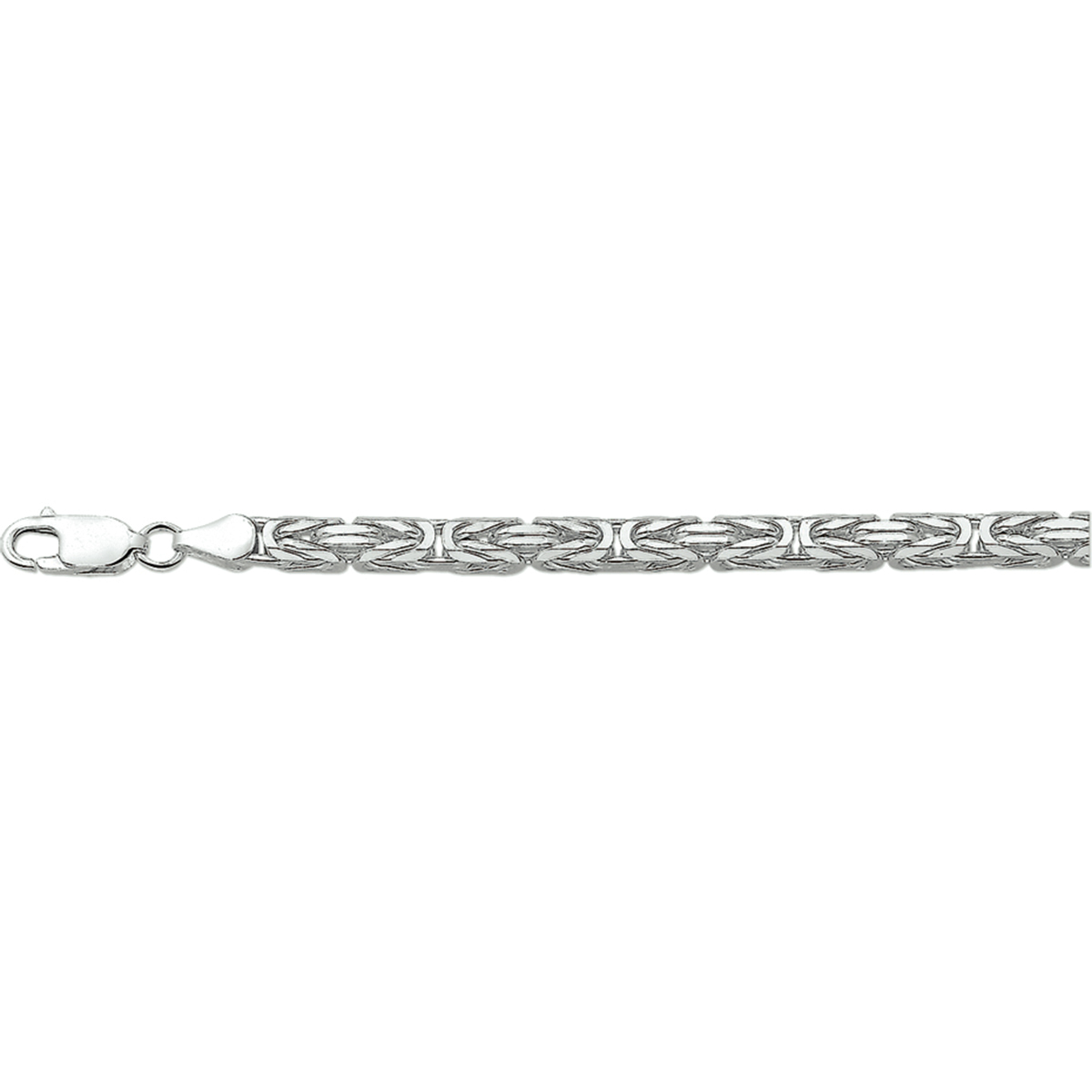 Zilveren armband koningsschakel 20cm 4.0mm