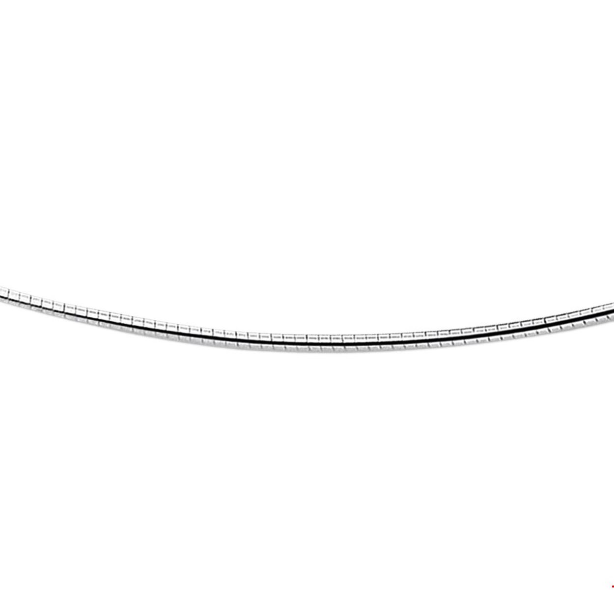 Zilveren omega collier.

Gender: dames
Breedte: 1.5 mm
Langste lengte: 42 mm