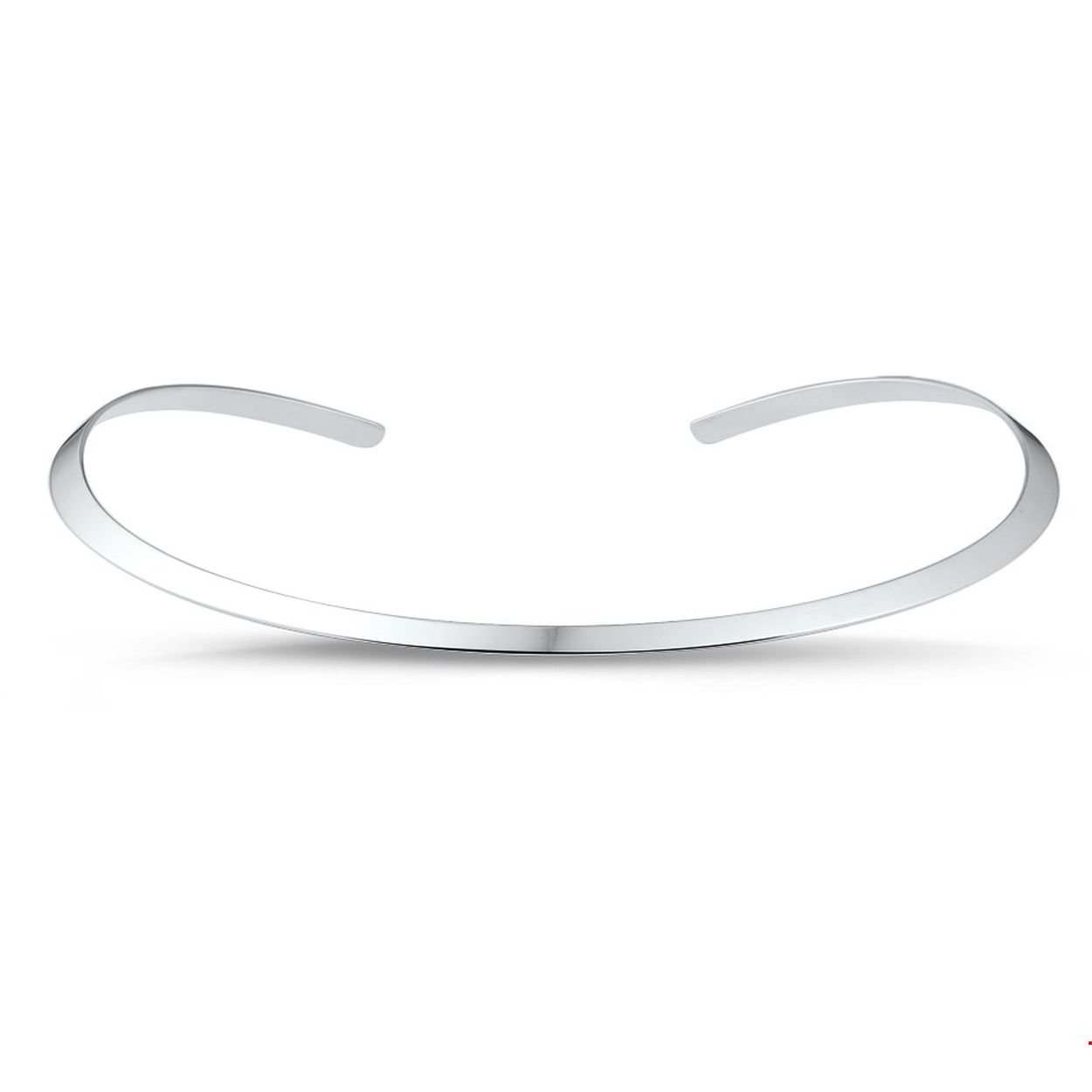Beschrijving: Zilveren spangcollier met een poli afwerking. 
Verpakt per: 1
Doelgroep: dames
Breedte: 4 mm