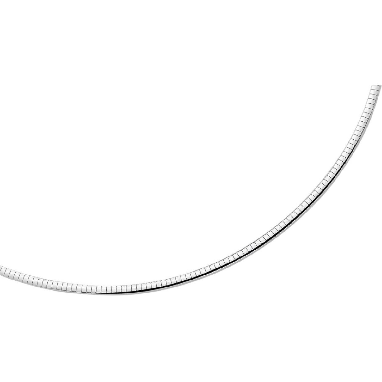 Huiscollectie - Zilver Omega collier, plat, 45cm, 4mm - 1002160