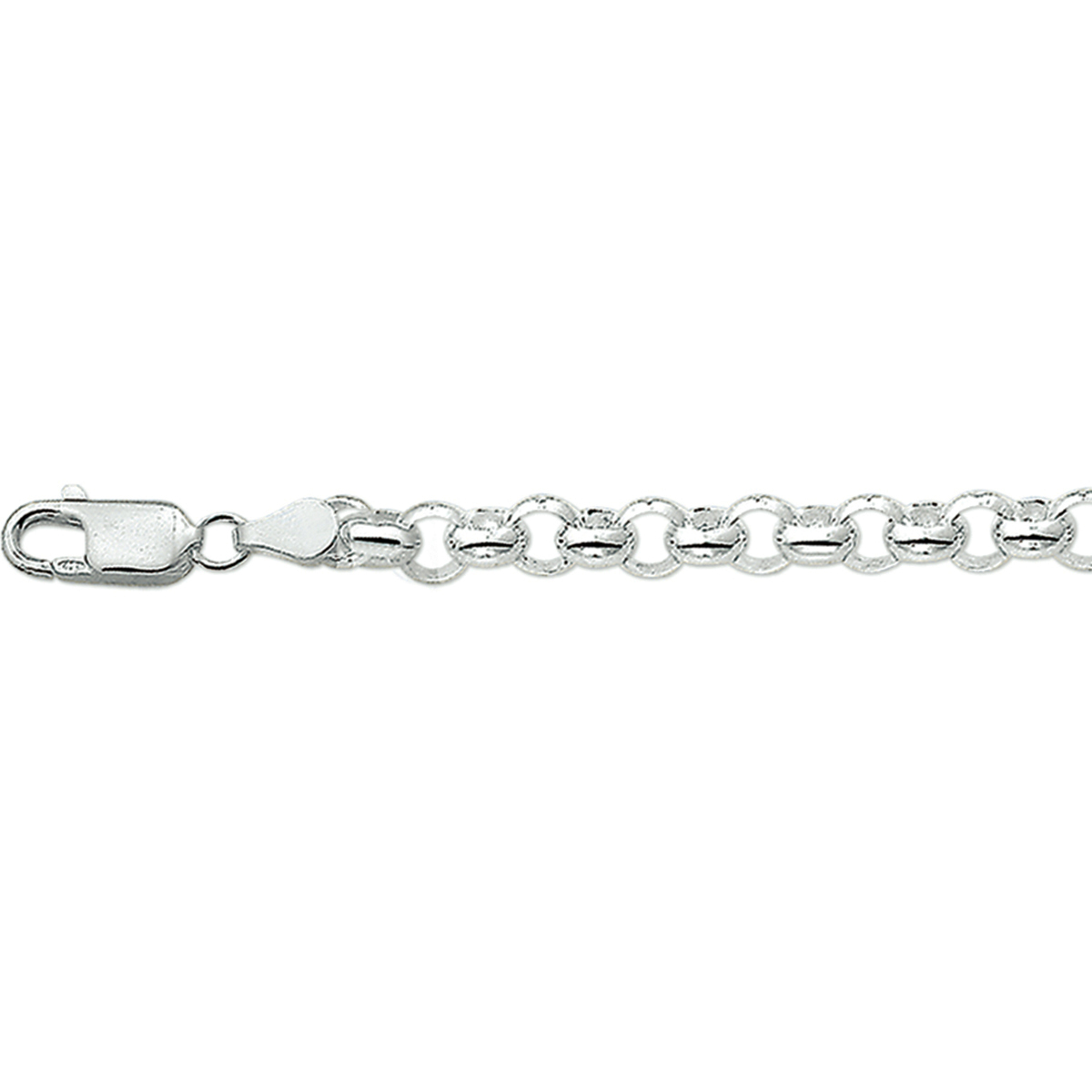 Zilveren collier met jasseron schakel.

Gender: dames
Breedte: 4.5 mm
Langste lengte: 45 mm