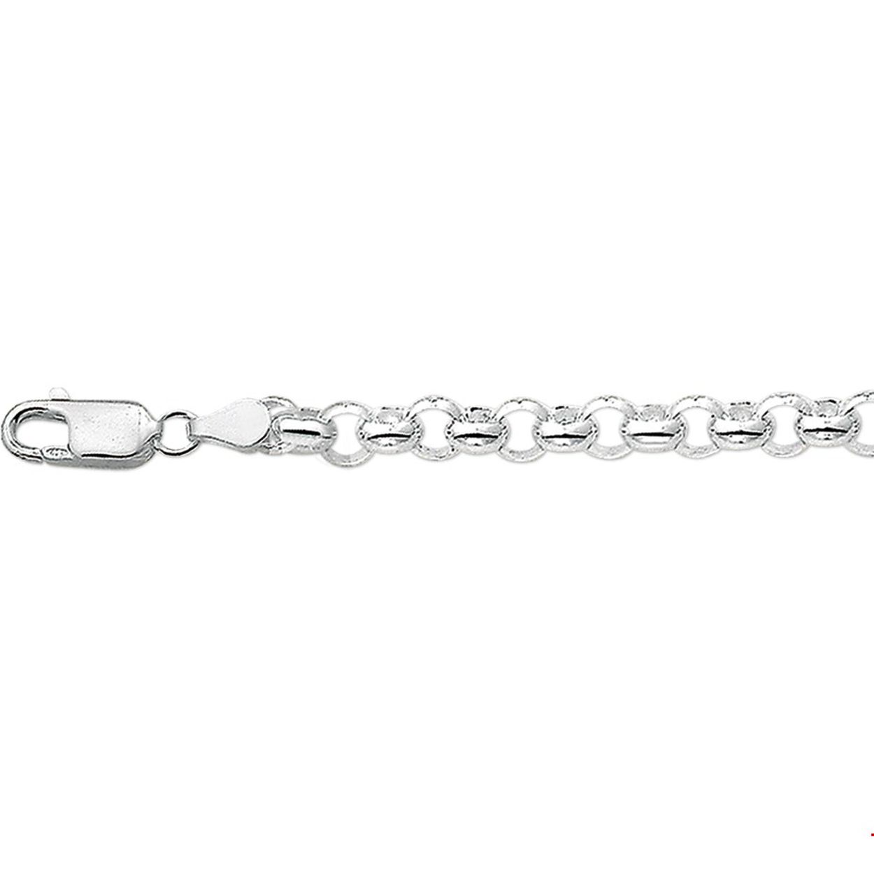 Zilveren collier met jasseron schakel.

Gender: dames
Breedte: 4.5 mm
Langste lengte: 70 mm