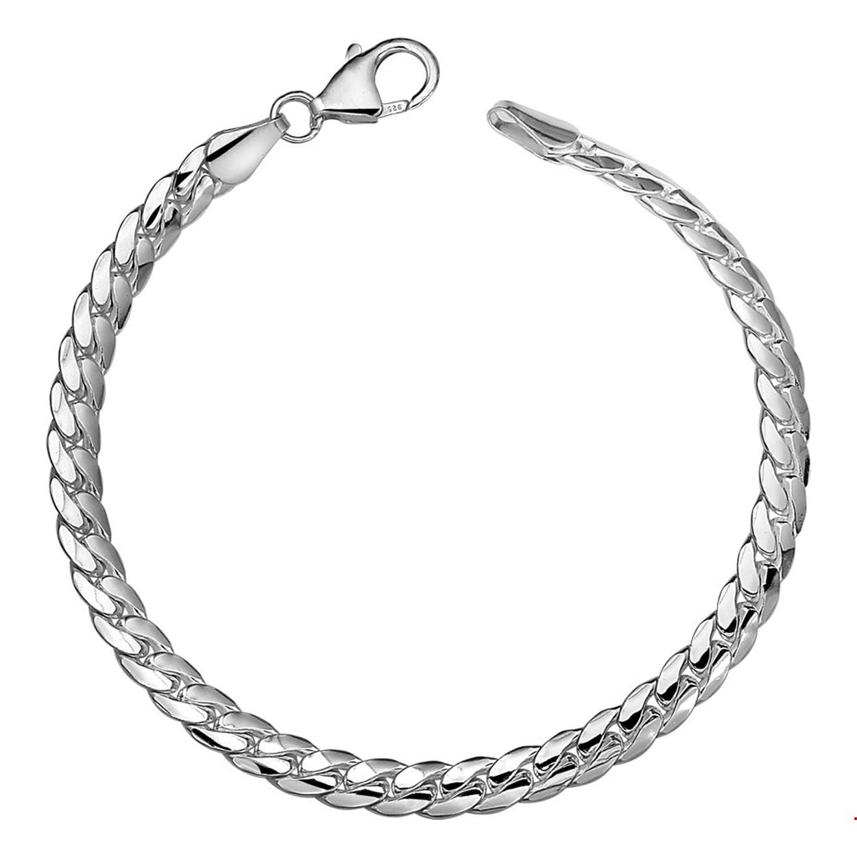 Beschrijving: Zilveren armband met gourmet schakel. 
Uniekenummer serie: 27372
Verpakt per: 1
Doelgroep: unisex
Breedte: 5.3 mm
Langste lengte: 19 mm